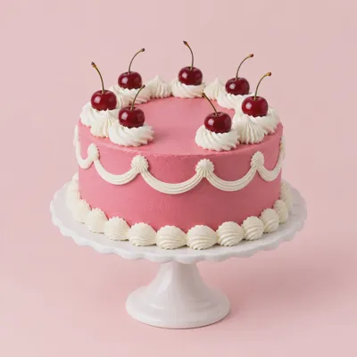 Cherry celebration cake — view 2